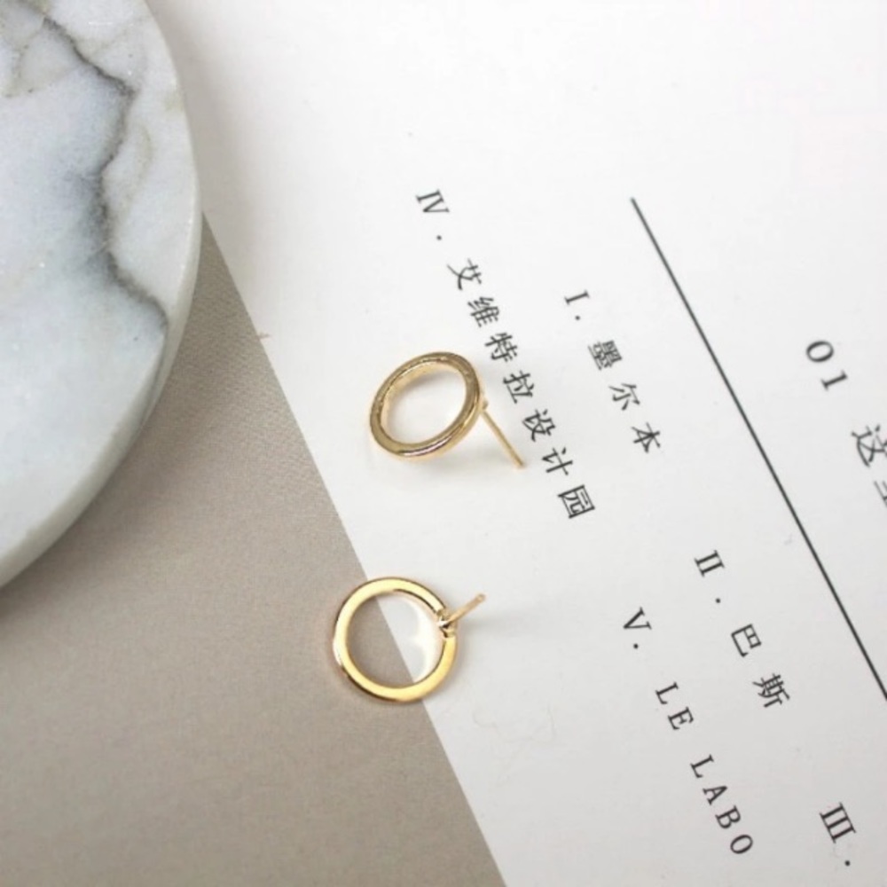 MINIMALIST💛CIRCLES💎💙💎$FIRM🛍➕BUNDLE 4 DISCOUNT - Picture 5 of 6